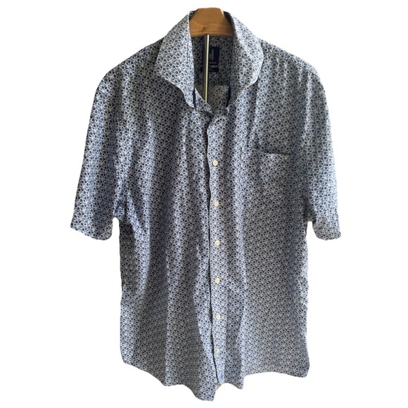 johnnie-O Other - Johnnie-O Floral Performance Polo Men's XLarge Blue White Golf Shirt